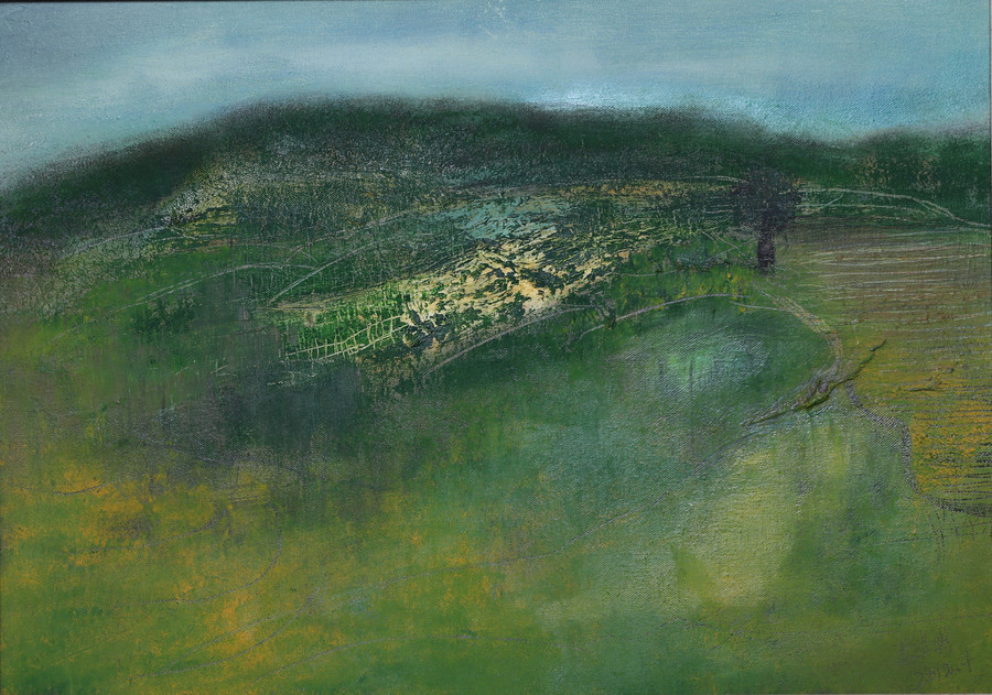 《绿野》创作时间： 2012 作品尺寸：50cmX70cm.jpg