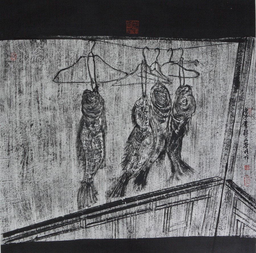 作品名称：《年年有鱼》  作品尺寸：78，78cm 作者：王华明.jpg